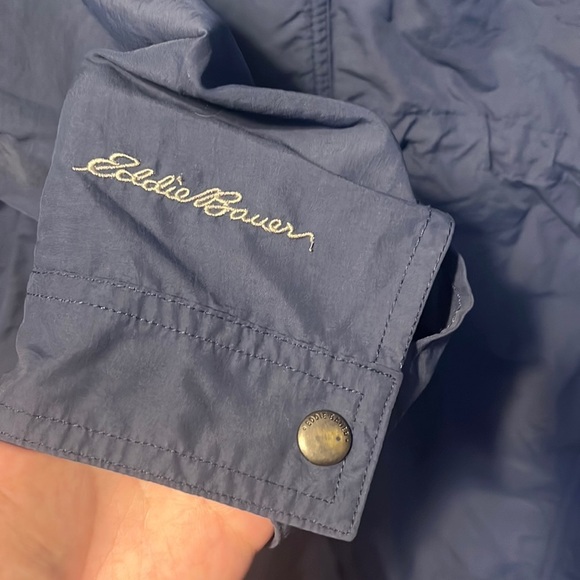 Eddie Bauer VINTAGE size large Nylon and Polyester coat windbreaker - Picture 6 of 10